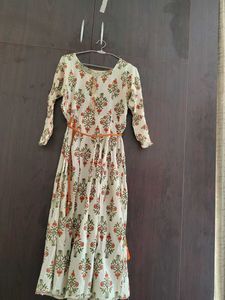 Floral Print Anarkali Kurta