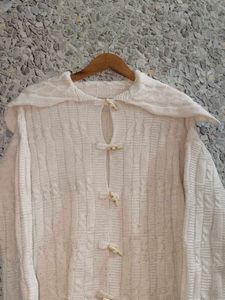 Cream Cable Knit Cardigan