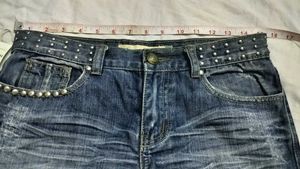 Faded Wide Leg Jeans