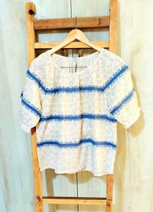 Self Design Cotton Top Size-40
