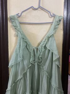 Tiered Ruffle Mini Dress Size M