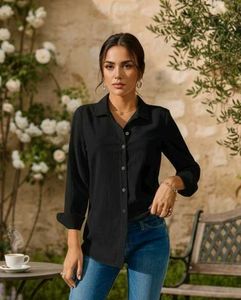 Classic Black Button-Down Shirt