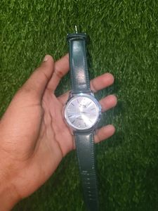 Vintage Duro Watch - Green Leather Strap
