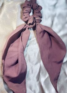 Dusty Rose Hair Scarf Scrunchie