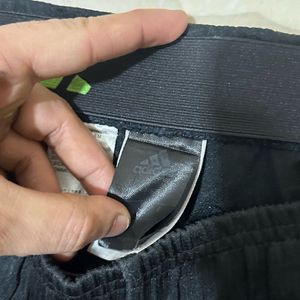 Adidas Original Black Track Pants | Neon Logo