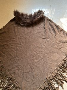 WOMEN DEGINER PONCHO WOLLEN