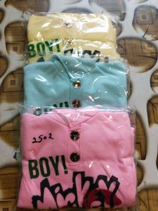 Combo of 3 SETS Cute Baby Boy Graphic Tee