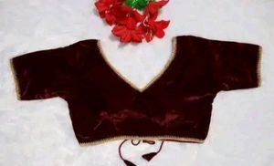 Burgundy Velvet Blouse