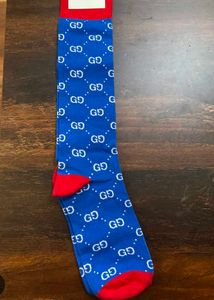 Blue Glitter GG Socks