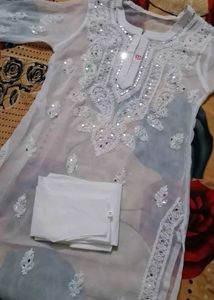 Elegant White Chikankari Suit – Timeless Grace &amp; C