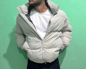 ANOUTFIT Puffer Jacket - Light Grey