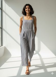 Striped Jumpsuit