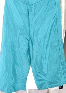 Teal Embroidered Kurta with plazo and dupatta