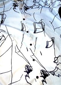White Casual Shirt For Men