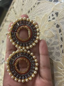 Pearl & Embellished Statement Earrings