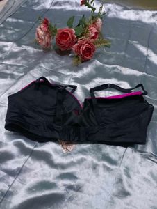 Lasenza Black &amp; Pink Lace Bra