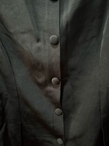 Black Button-Down Blouse