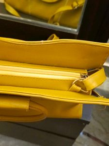 MUSTARD YELLOW BRUNCH/ LUNCH DATE BAG