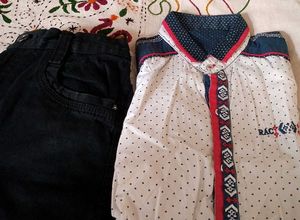 Boys Shirt Jeans Set