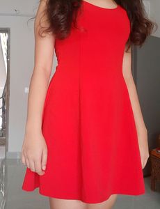 Zara Flowy Red Dress
