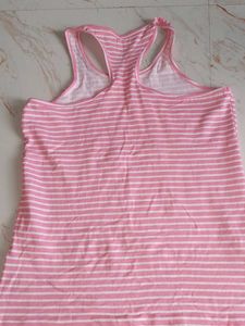 Pink Striped Tank Top