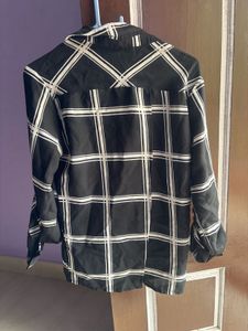 Black &amp; White Plaid Button-Down