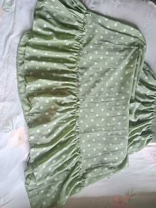 Olive Green Polka Dot Dress