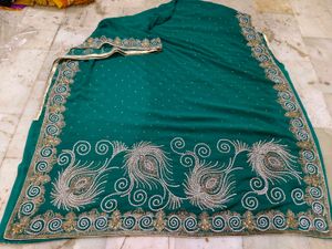 Full Daimond Work Saree 🤩