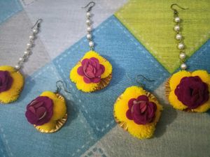 Floral Tika & Earring Set
