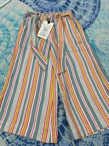 Striped Shorts with Tie