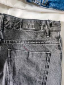 Charcoal Denim Shorts