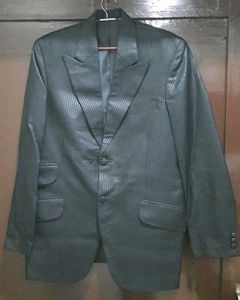 V Dot Charcoal Grey SkinnyFit Single-Breasted.
