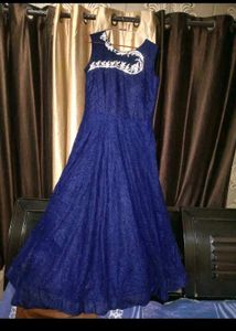 Women Party Navy Blue Wedding Gown