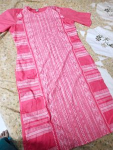 Pink Printed Kurta