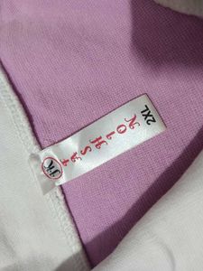 Lilac Top w/ White Collar