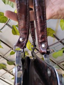 Metallic Brown Handbag