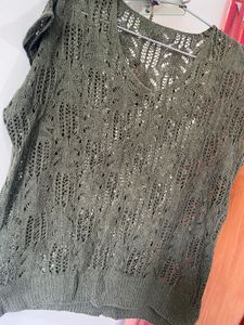 Olive Green Knit Tank
