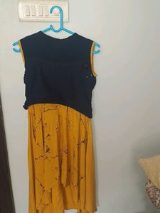 Yellow dress for women