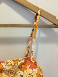 Back Tie Beautiful Floral Top