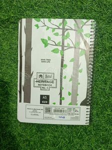 A5 Coloured Ruled Sheet Lotus Notebook