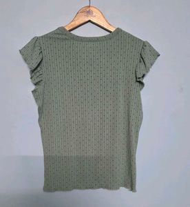 Cute Ruffle Sleeve Top