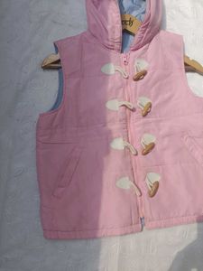 Puffer Vest with Toggle Details