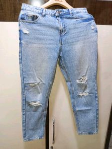 Ripped Light Wash Jeans