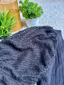 Chic Black Puff Sleeve Top