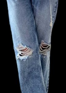 Ripped Wide Leg Jeans