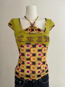 Retro Graphic Print Top