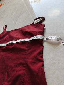 Black Blazer &amp; Maroon One Piece