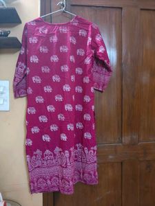 Elephant Printed Daily Wear Kurta For Women