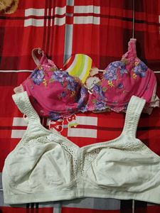 Floral Embroidered Bra 40 c and d cup