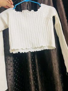 White Crop Top